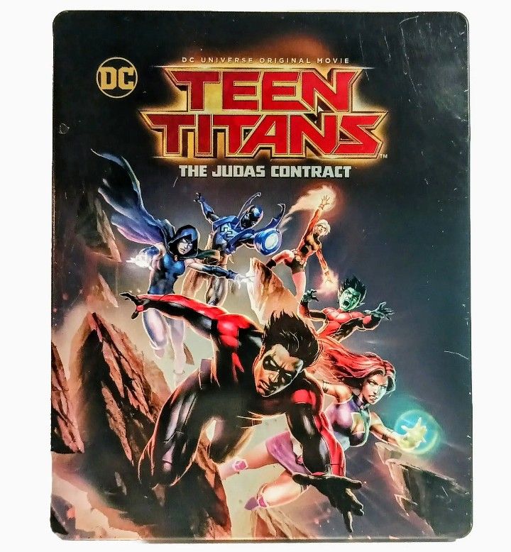 DC Universe Original Movie Teen Titans: The Judas Contract Steelbook Blu-Ray DVD