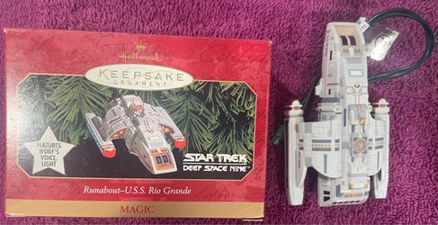 Hallmark Keepsake Ornament Star Trek Deep Space Nine Runabout-U.S.S. Rio Grande