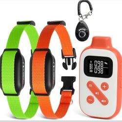 PaiPaitek No Shock Vibrating Dog Collar, 3300ft Waterproof Vibration Collar for 2 Dogs, No Shock Dog Training Collar with Remote for 5-120 lbs All