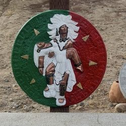 New Aztec Calendar Made Out Of Cement 