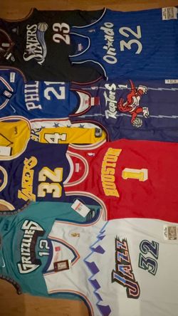 NBA throwback and current Jerseys