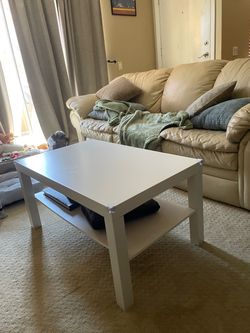 White coffee table