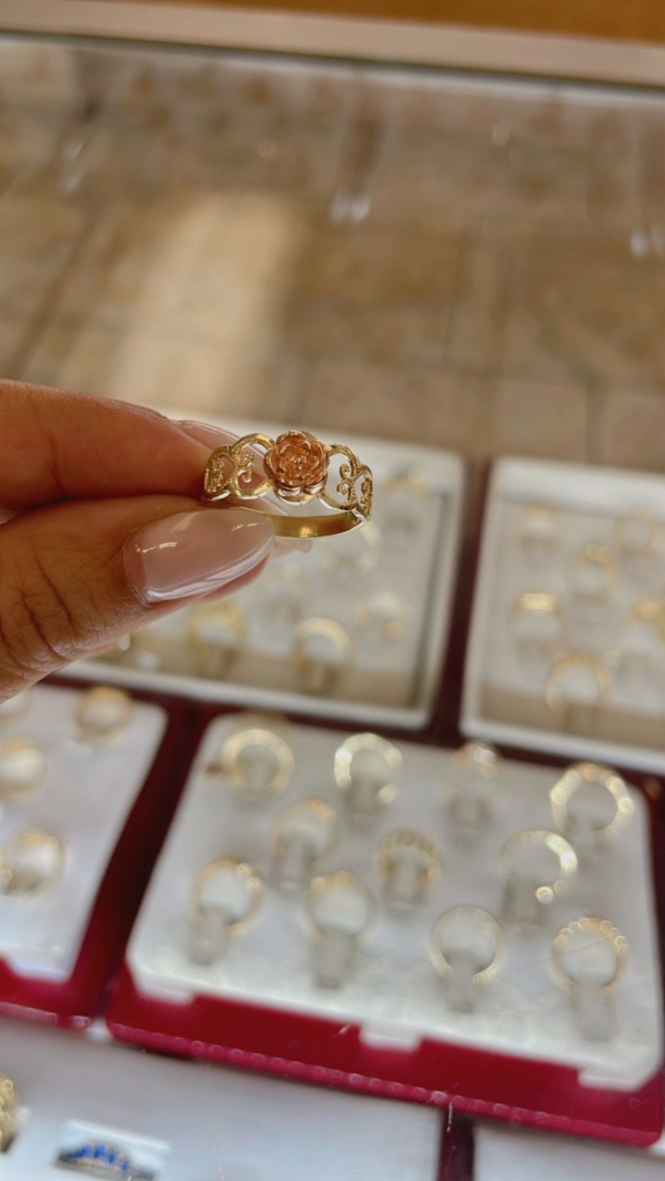 14k Flower Ring,All Products : American Fashion Style Bags On Sale