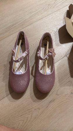 Girls Flat Shoes Pink Size 3