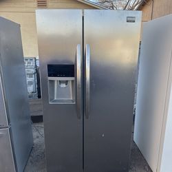 Frigidaire Sliver Stainless Steel Side By Side Refrigerator For Sale $250 Or Best Offer