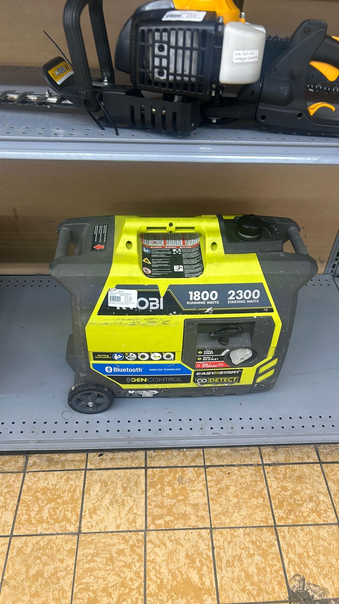 Ryobi Generator Layaway Today $37 Down
