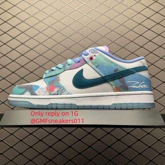 Futura Laboratories x Dunk Low SB 'Bleached Aqua'