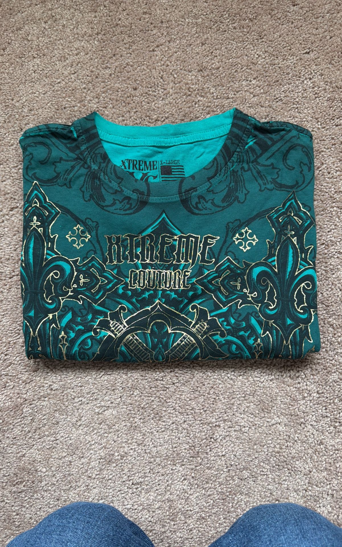 XL- Xtreme Couture Teal Shirt