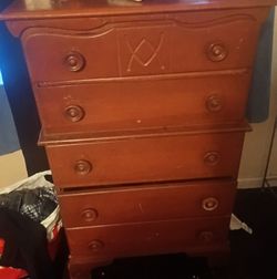 Computer desk and 2 dresser