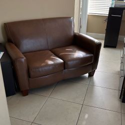Brown 2 Seat Couch, Perfect Condition