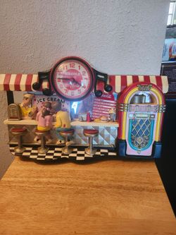 Coca cola ice cream shop clock