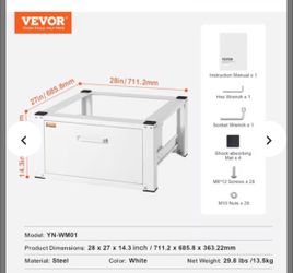 Vevor laundry machine base