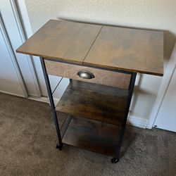 X-Cosrack Coffee Bar Stand Station Cart With Storage Drawer