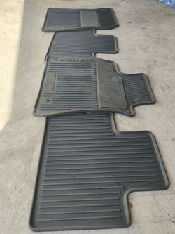 Nissan Sentra 2020-2025 Original Black Rubber Floor Mats Front & Rear Set Of 4