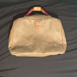 Vintage Gucci monogram vinyl canvas, carry on suit case