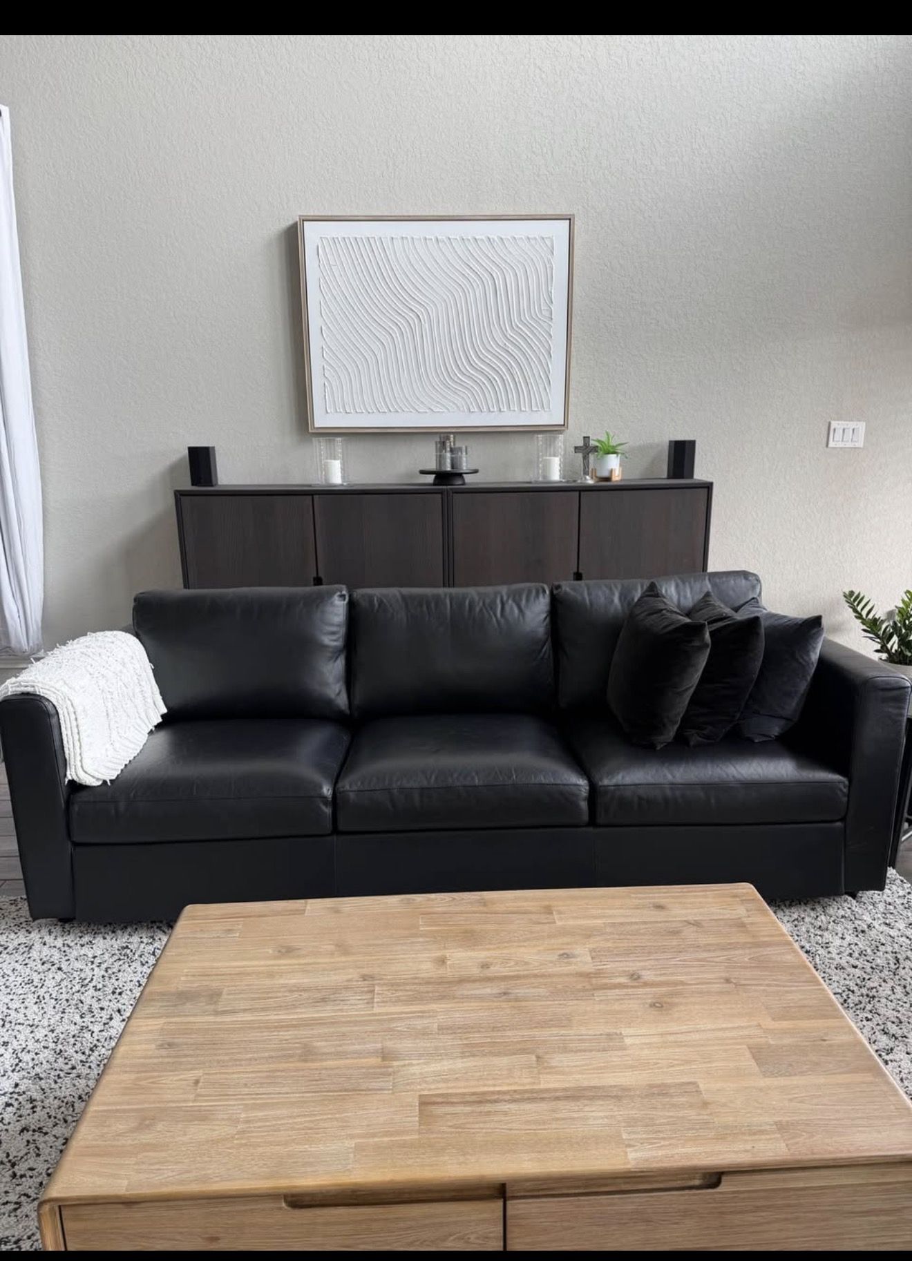 Black IKEA FINNALA Couch – Like New (6 Months Old)