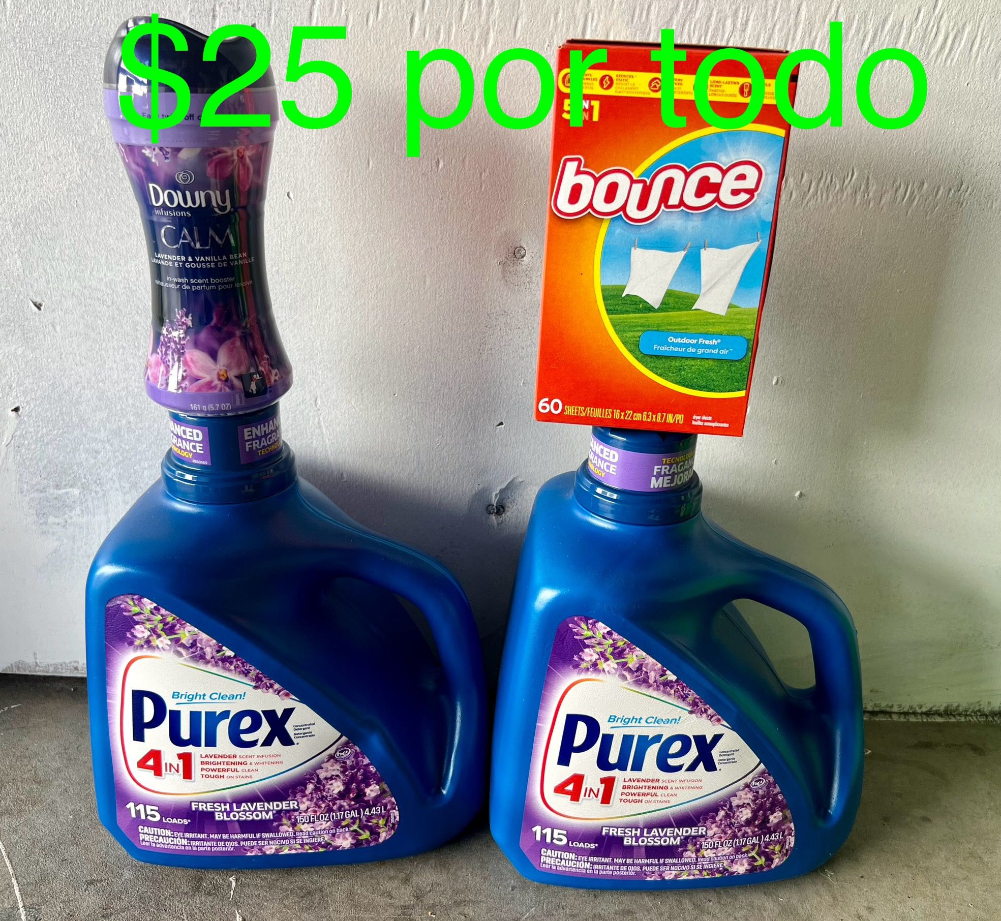 Detergente Purex $25 Por Todo