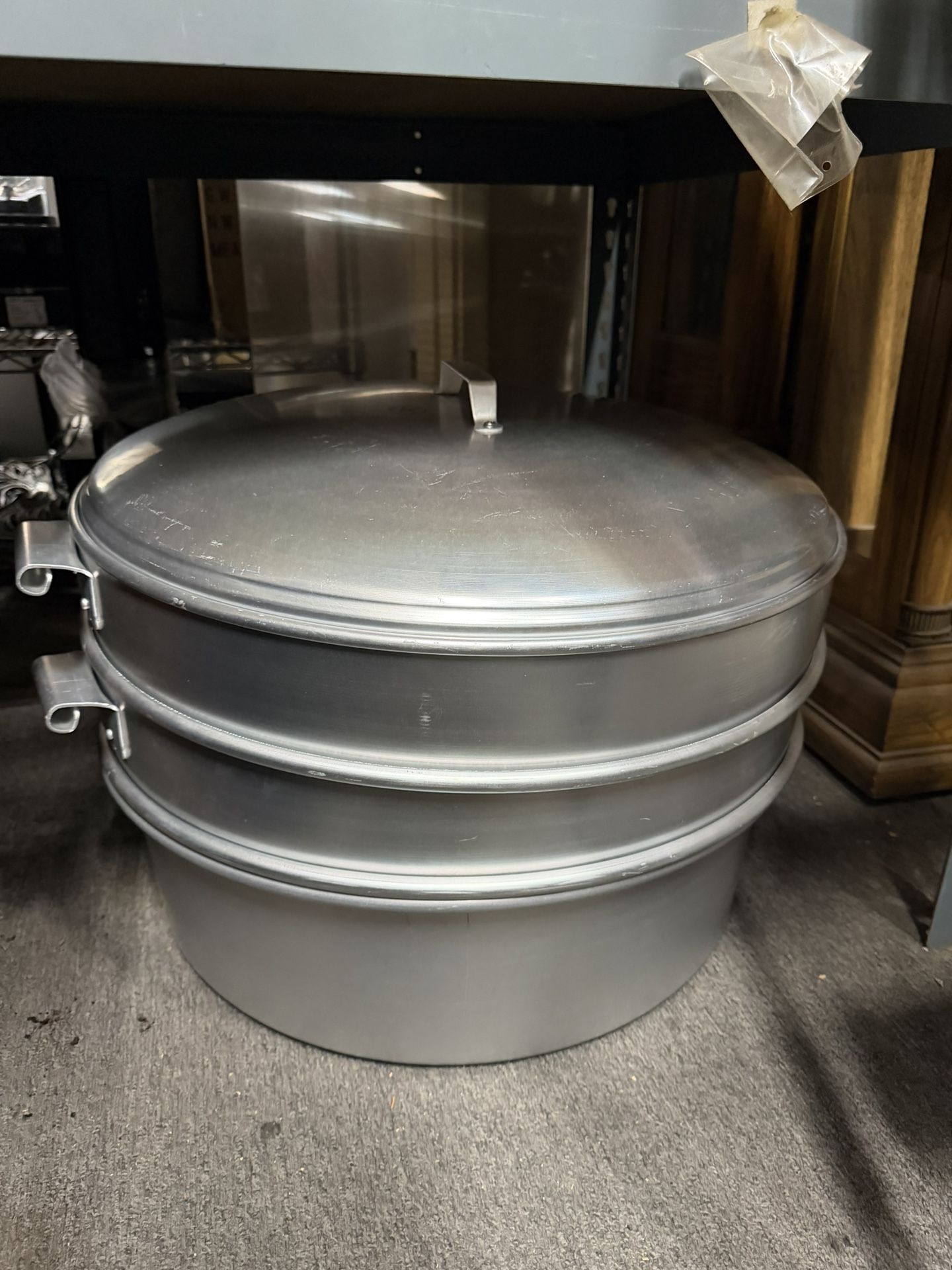 New Commercial 2-tier Stacking Steamer Set