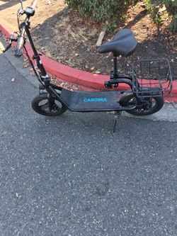 Caroma Electric Scooter with Seat and Basket