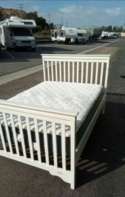 FULL BED FRAME WITH MATTRESS