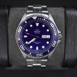 Orient Ray II Automatic Blue Dial Stainless Steel 200M FAA02005D9 Mens Watch
