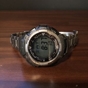 Photo Casio Pathfinder Stainless Digital Watch 3043 PAW-1100T