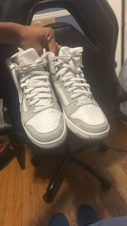 Puma Rebound V6 sneaker in white and grey