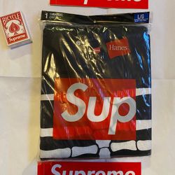 BRAND NEW SUPREME x HANES BONES THERMAL FOR SALE!!! SIZE LG $80