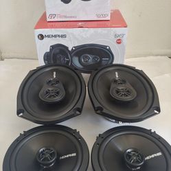 MEMPHIS 1 PAIR 6.5" 2 WAY 100 WATTS & 1 PAIR 6×9 3 WAY 110 WATTS CAR SPEAKER ( BRAND NEW PRICE IS LOWEST INSTALL NOT AVAILABLE )