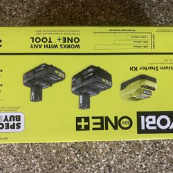 ONE+ 18V Lithium-Ion Kit with 2.0 Ah and 4.0 Ah Batteries, Charger