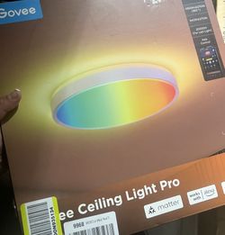 Govee Smart Ceiling Light 4300LM, RGBIC LED Ceiling Light Fixture Works with Matter, Flush Mount Light Fixture, DIY Colors, 2700K-6500K Dimmable for B