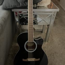 Fender FA-135CE Concert Acoustic-Electric Guitar Black 