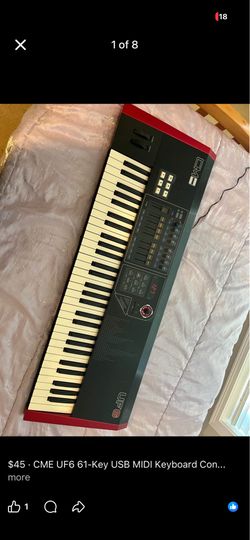 CME UF6 61-Key USB MIDI Keyboard Controller