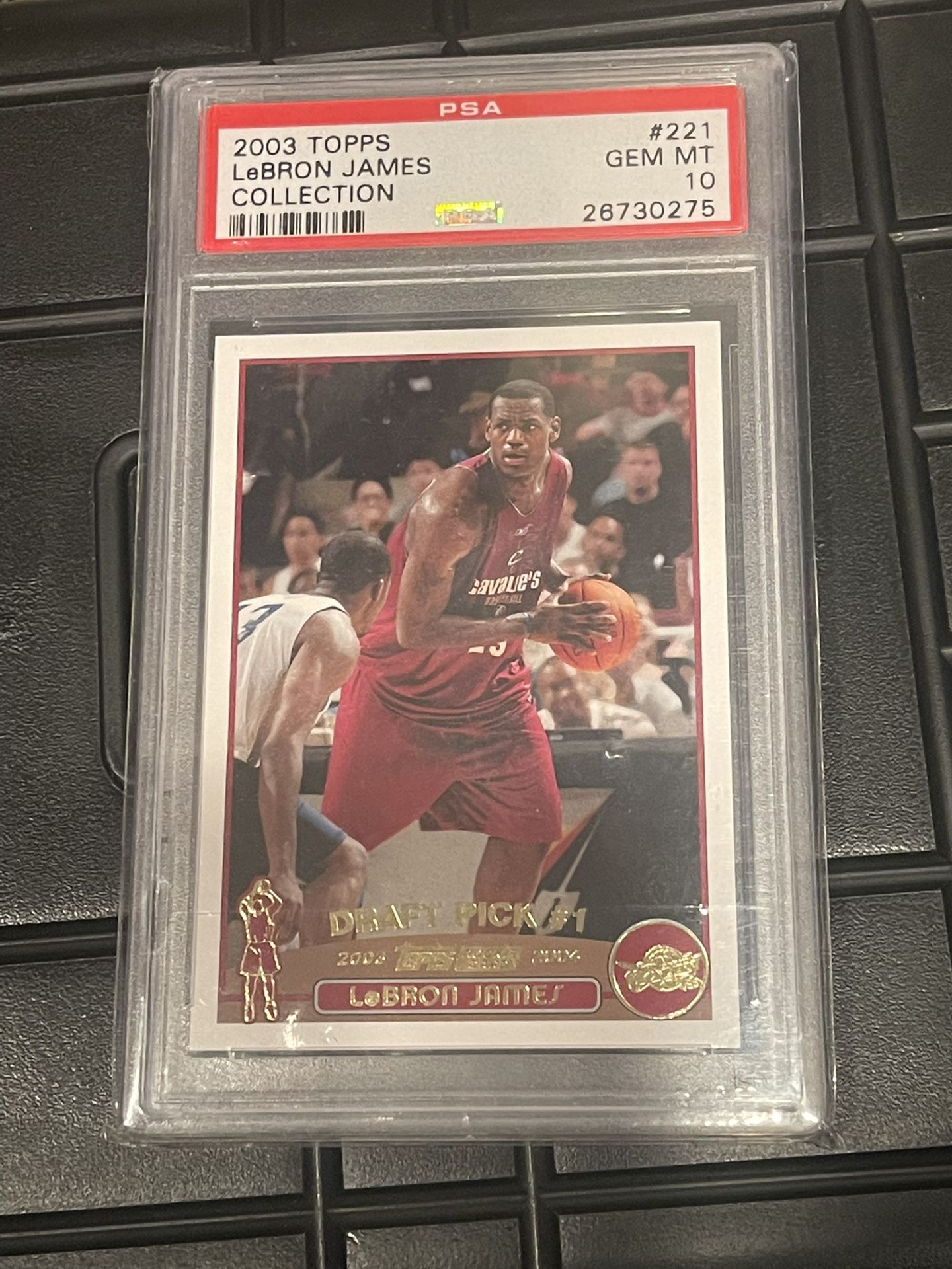 Lebron James Topps Collection Rookie Card PSA 10