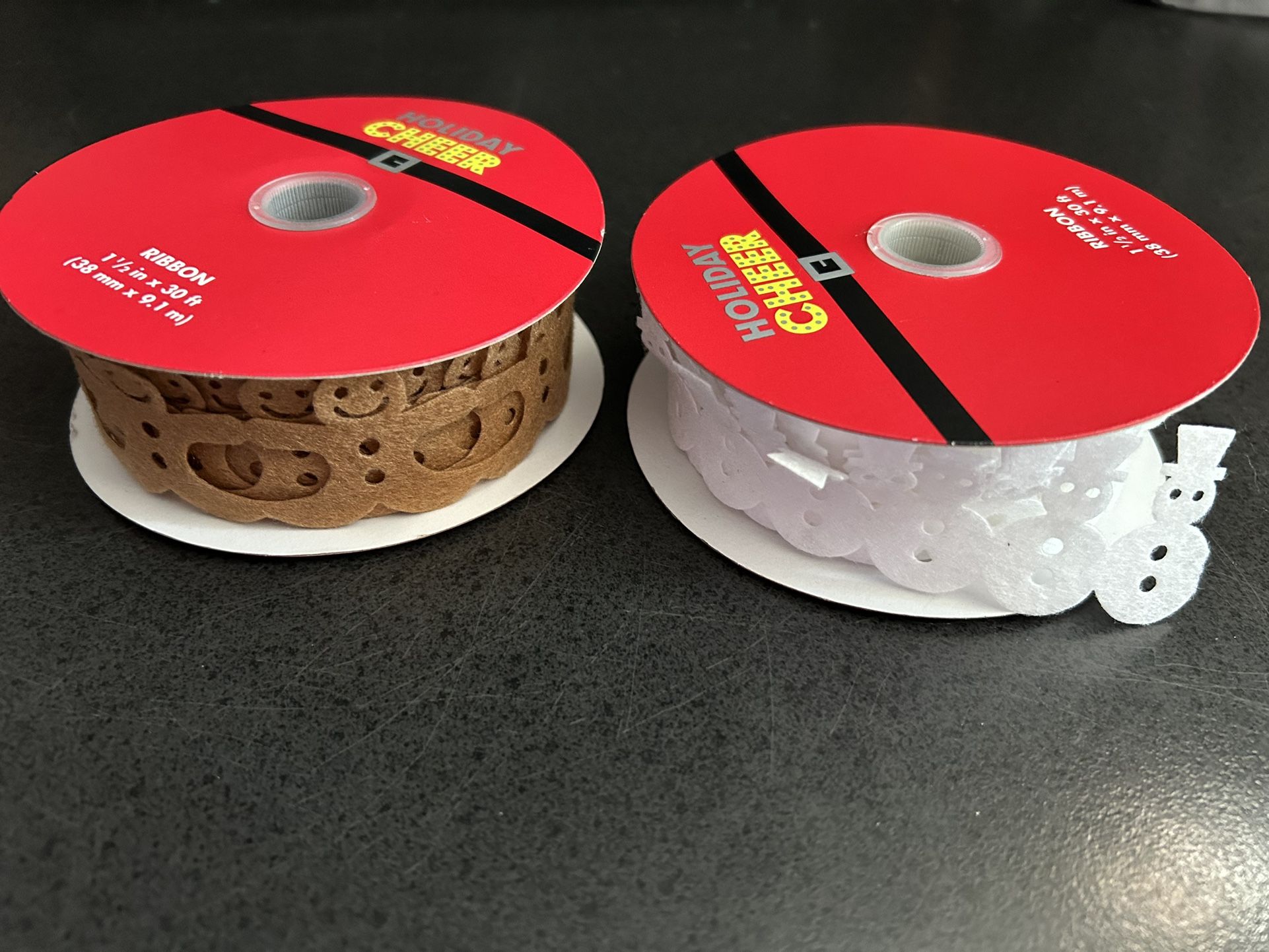 $7 Gingerbread & Snowman Ribbon