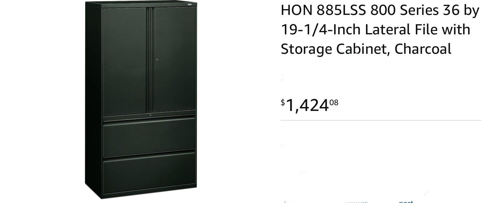 Lateral File With Storage Cabinet SALE