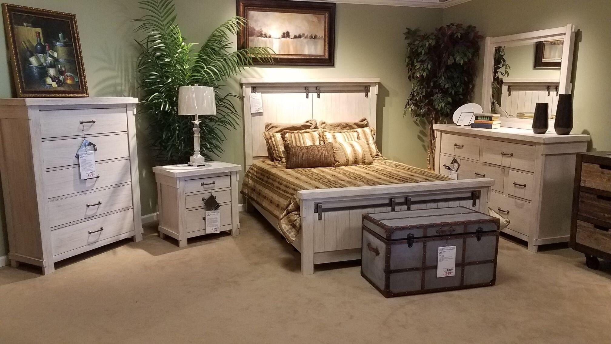 Brashland White Panel Bedroom Set /Queen and King Bed Frame