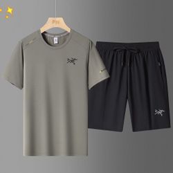 Arctertx Ancestral Bird 2025 Summer New Breathable Elastic Cool Sports Casual Ice Silk Short Sleeve