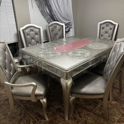 Six Chair Dining Set