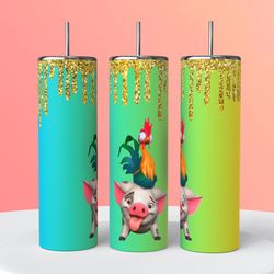 Moana Hei Hei And Pua Tumbler