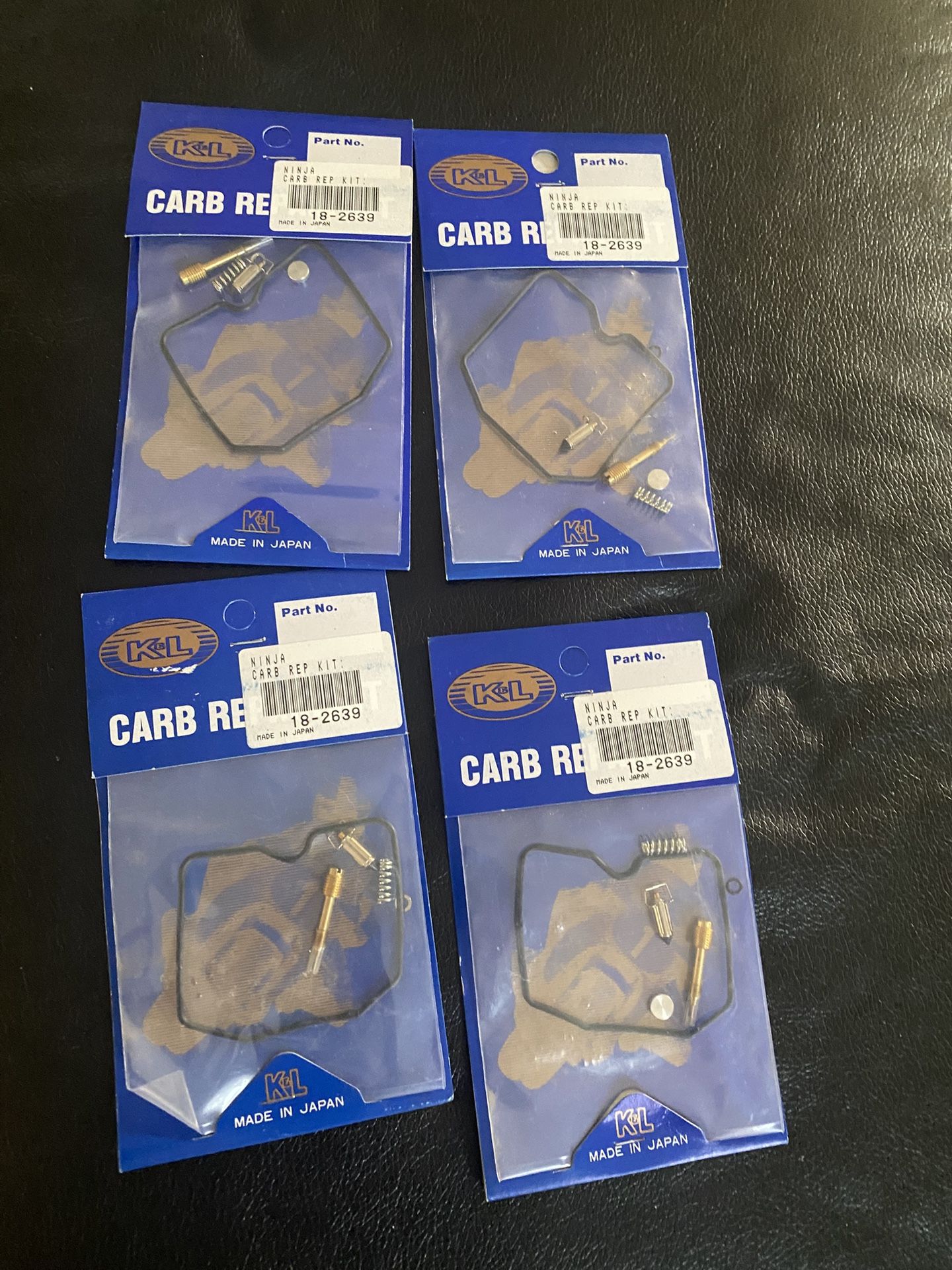 K&L Ninja Carburetor Repair Kits. 4 Packages
