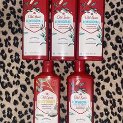 5🔥13.5 Fl Oz Old Spice Shampoos All 5 For $25 Firm On Price 