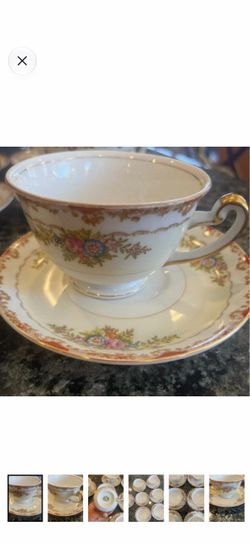Vintage GRACE CHINA made in Japan 7 sets of Cup & Saucer Set 2PCS Great condition