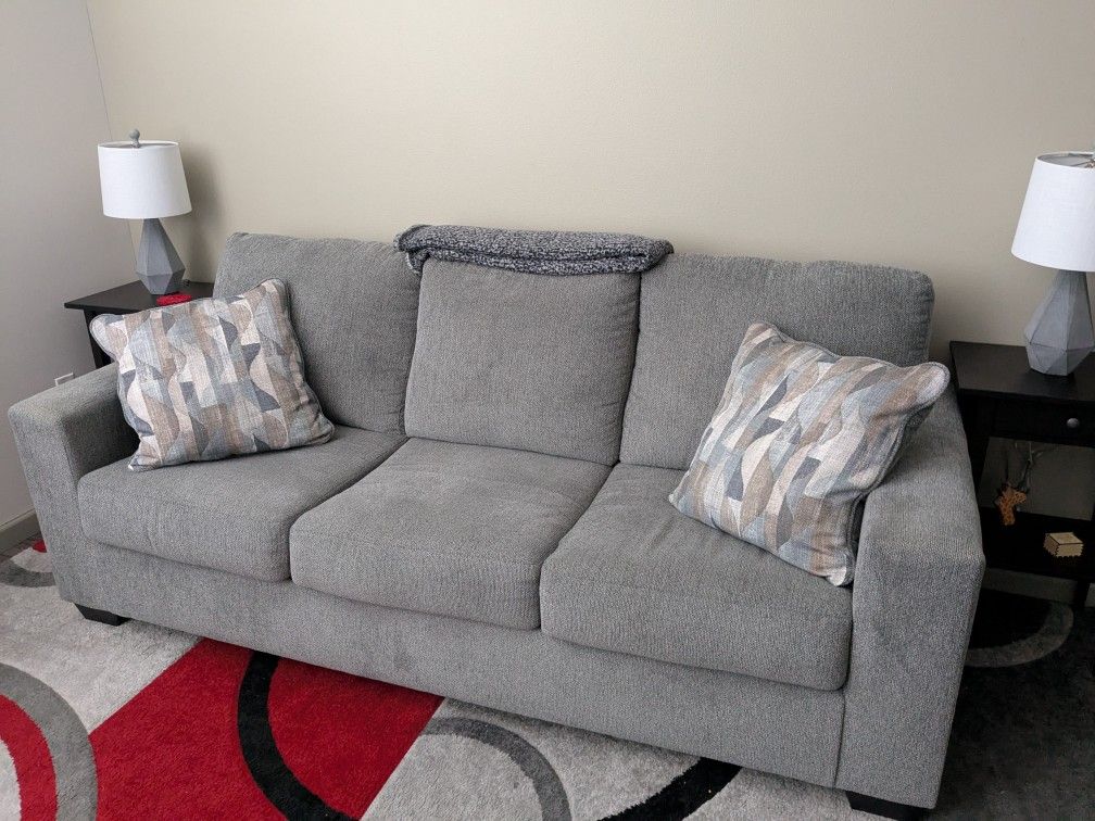 Couch + Pillows - Basically New 