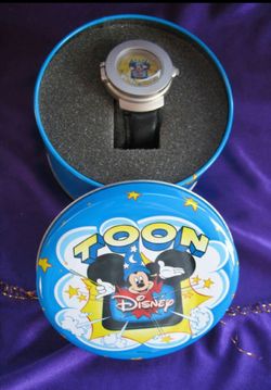 Rare Vintage Disney Mickey Mouse Toon Pop Up Quartz Watch