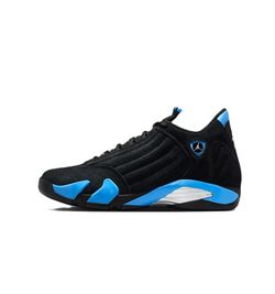 The Air Jordan 14 Retro in "Black University Blue