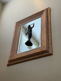 Designer Decorative Wall Mirrors with Floating Sculptures