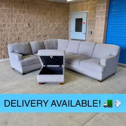 Gray Thomasville Costco L Sectional Couch Sofa (DELIVERY AVAILABLE! 🚛💨)