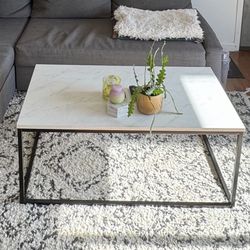 White marble coffee table 