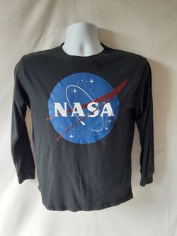 Nasa boys black long sleeve t-shirt size M